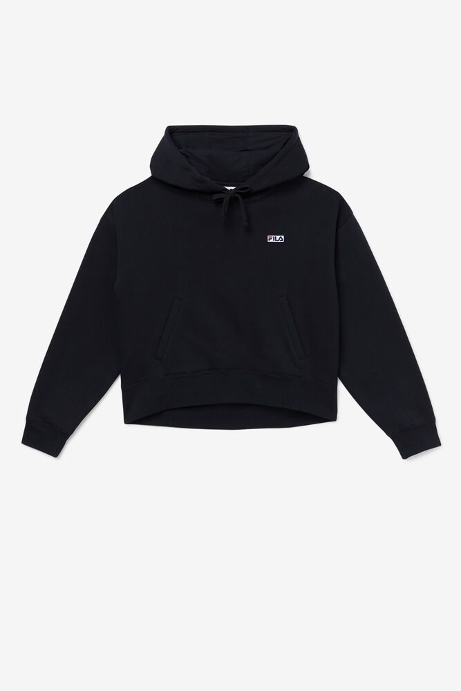 Fila Hoodie Womens Black Marina - Ireland 48530-HLMF